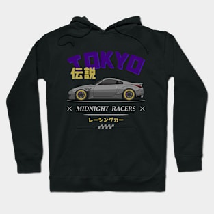 Midnight Racer Silver 350 Z JDM Hoodie